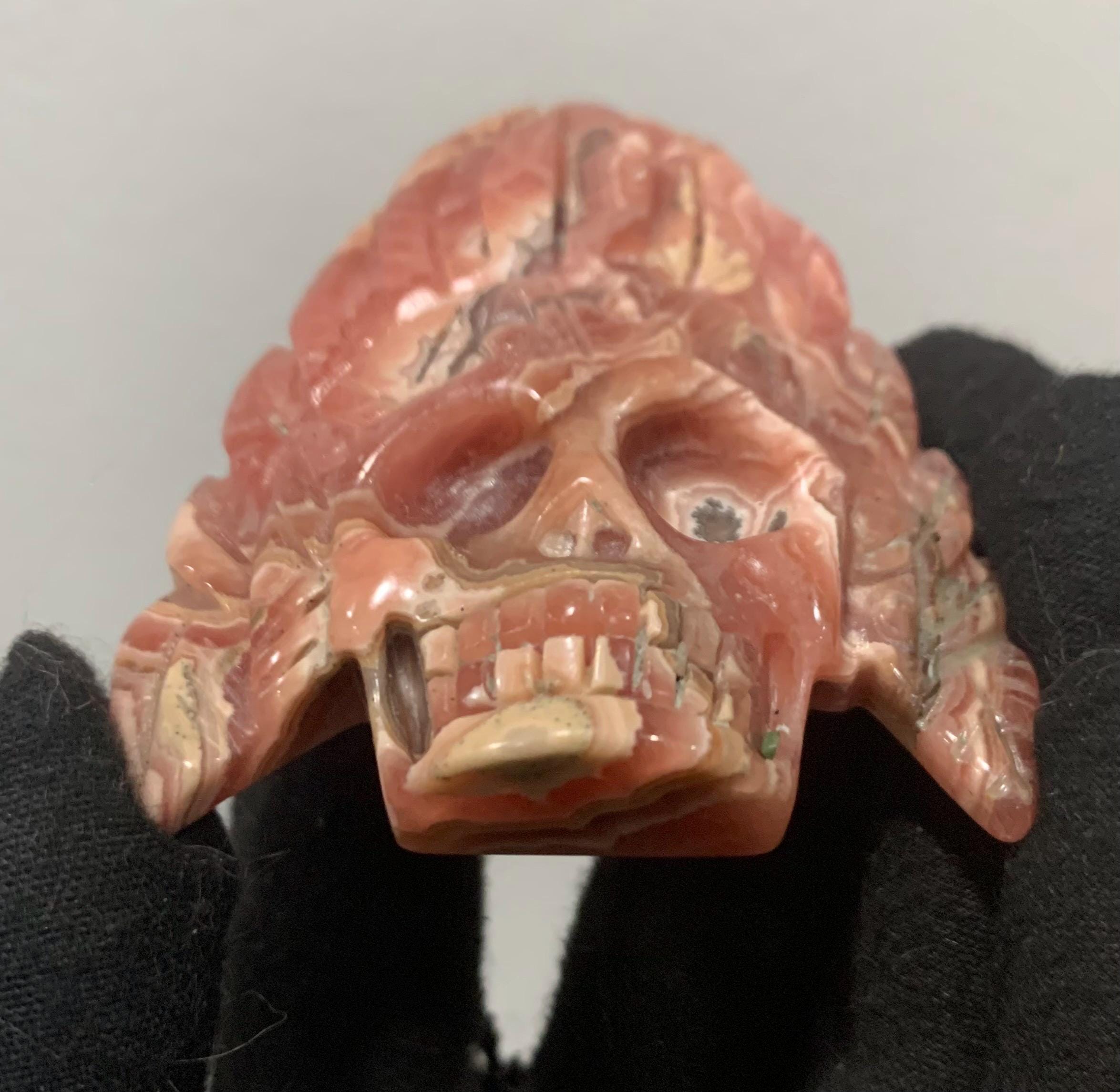 ロードクロサイトスカル ロードクロサイトスカル - 手彫り - 高品質 - Etsy 日本