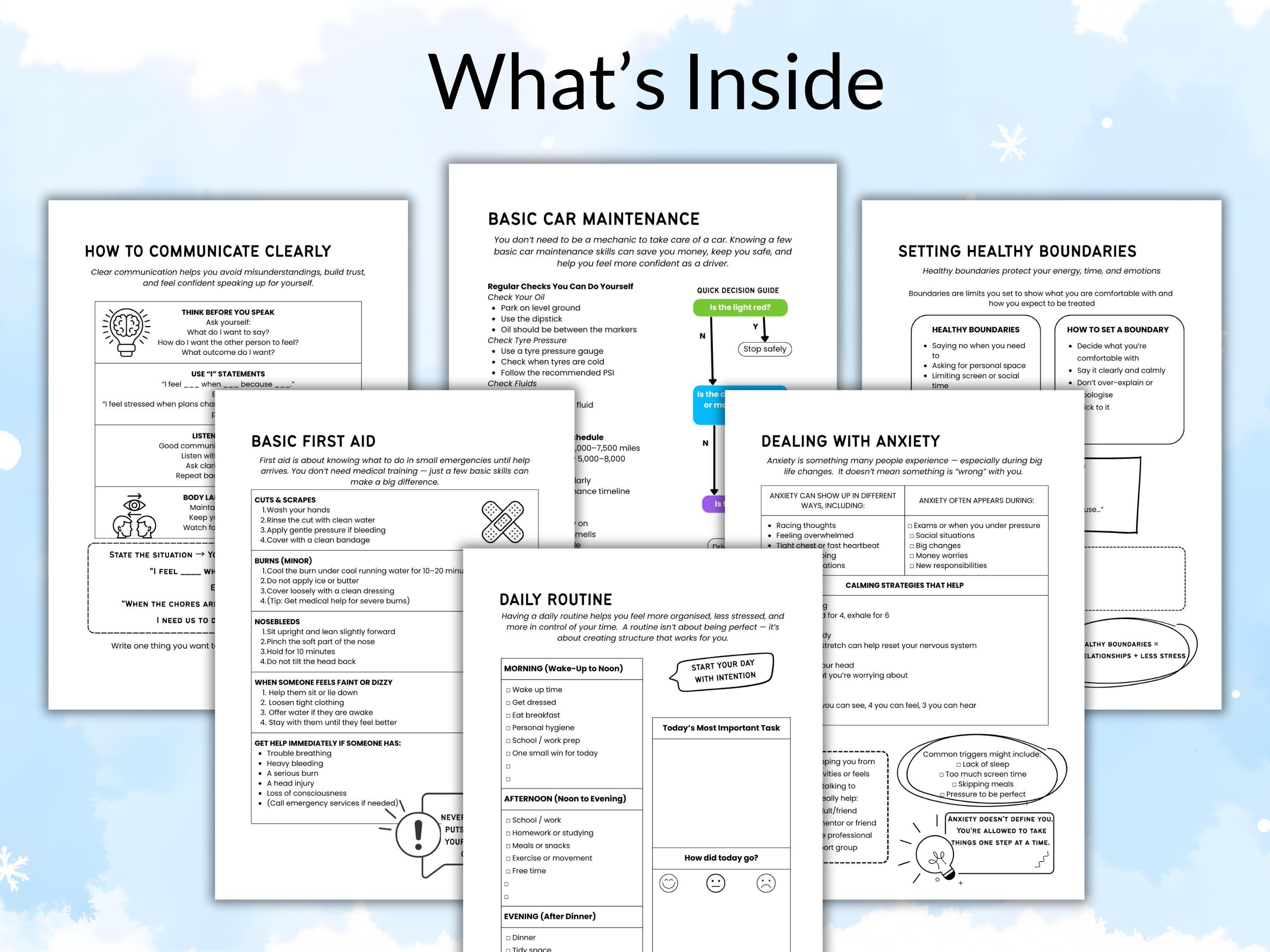 Life Skills for Teens Workbook | Money, Banking, Budgeting, Mental ...