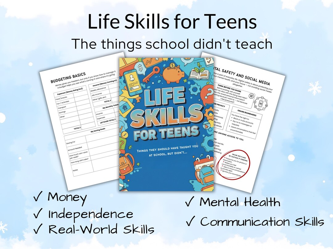 Life Skills for Teens Workbook | Money, Banking, Budgeting, Mental ...
