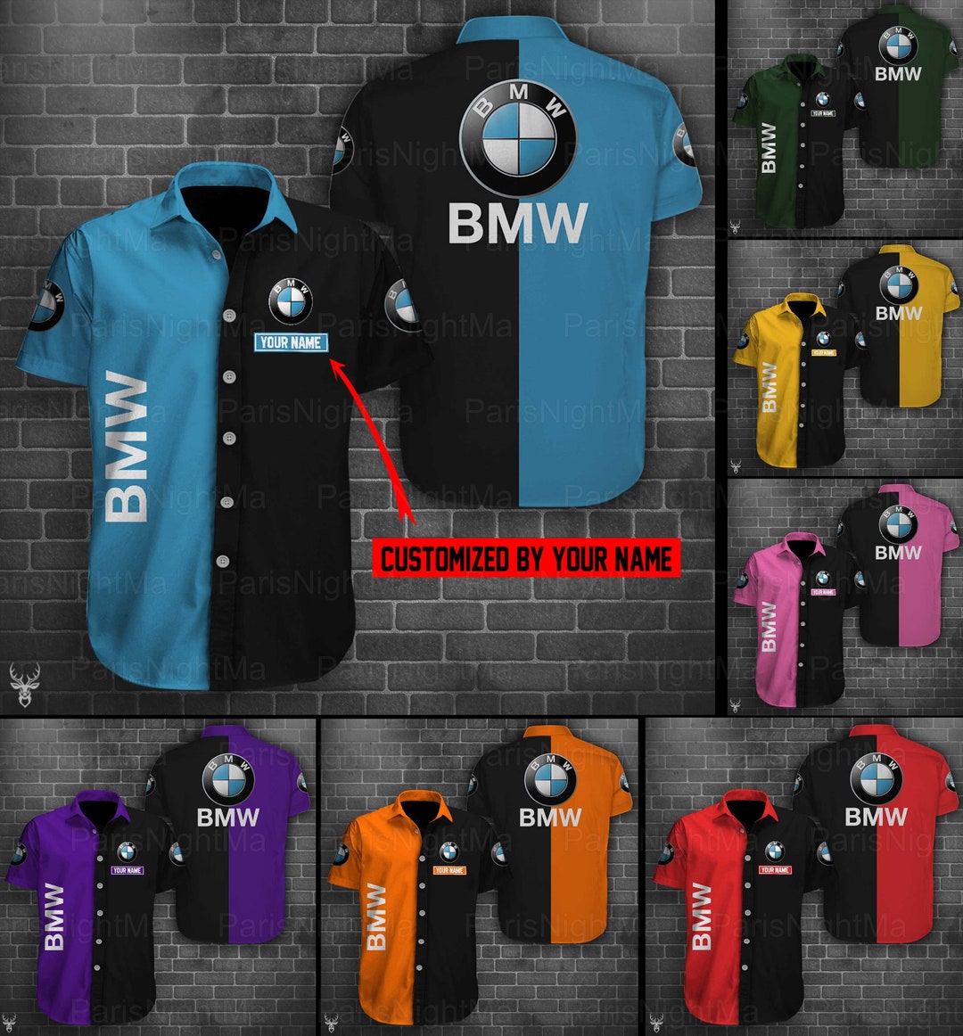 BMW Car Button Shirt Personalized Button Shirt Bmw Button - Etsy