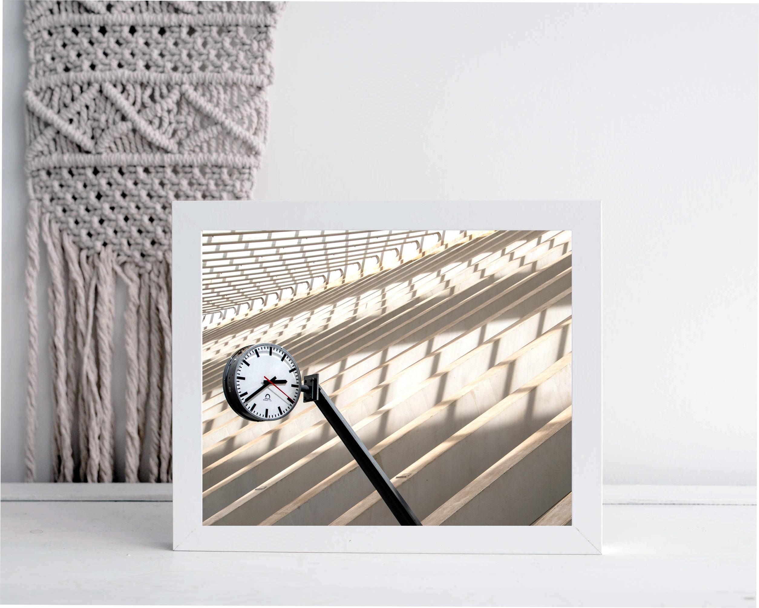 Liege Clock Photo Print: Santiago Calatrava Architecture (digital ...