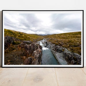 Mountain Stream, Landscape, Digital Download Photography  Wall Art, Print,Wilderness, Travel, Mountain River Print, New Zealand Nature Scene