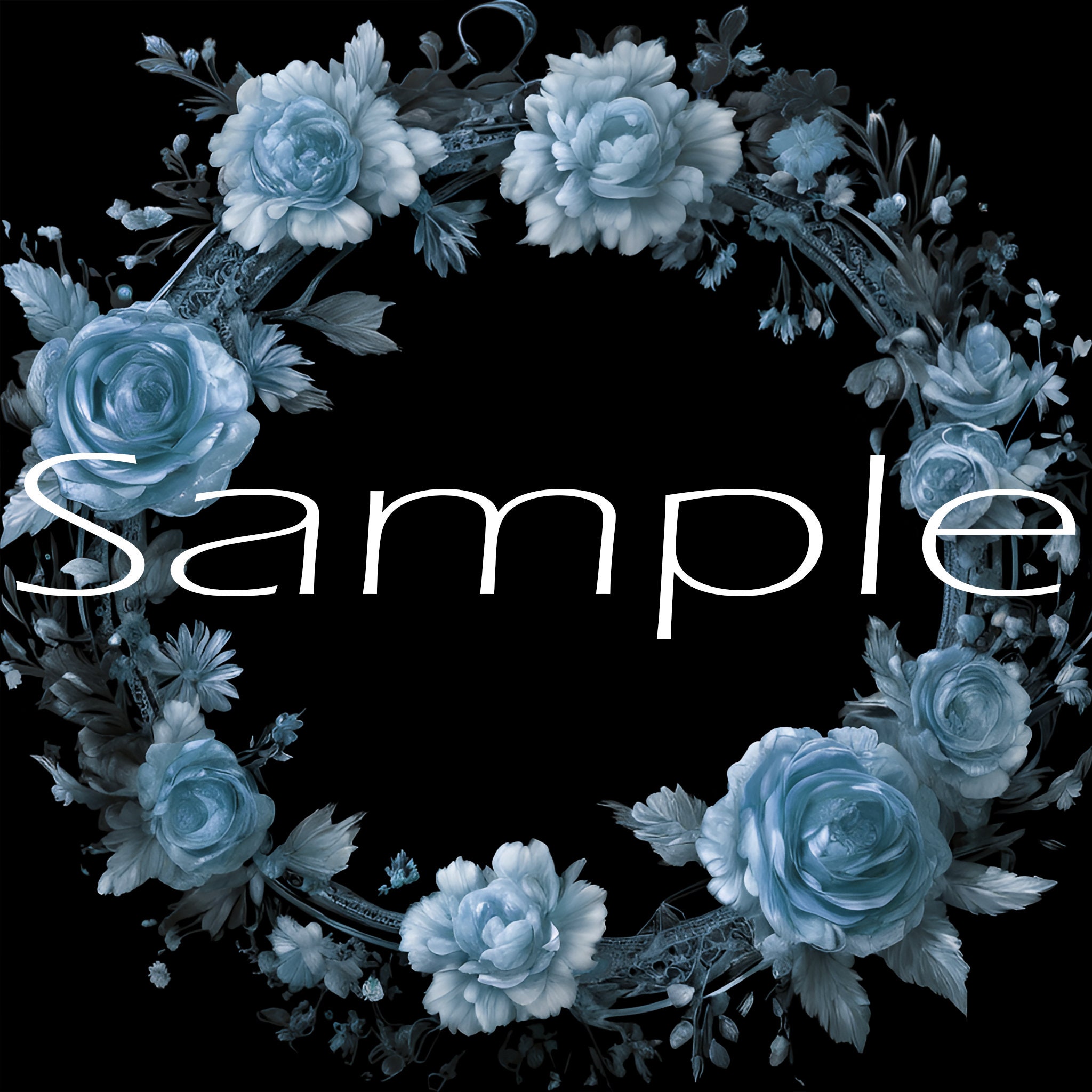 Blue Flowers Token Border (TTRPG) - Etsy