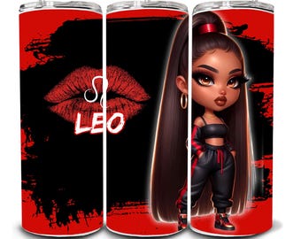 Leo Zodiac Sign Png Tumbler Wrap