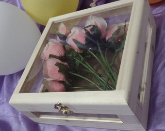 transparent box wooden customized hamper for wedding and gifting purpose