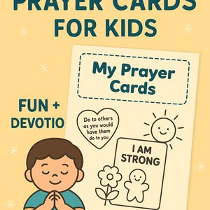 Christian Prayer Cards for Kids - 120 Printable Cards with Bible Verses, Affirmations , Cute Designs | PDF | Faith & Devotion for Children