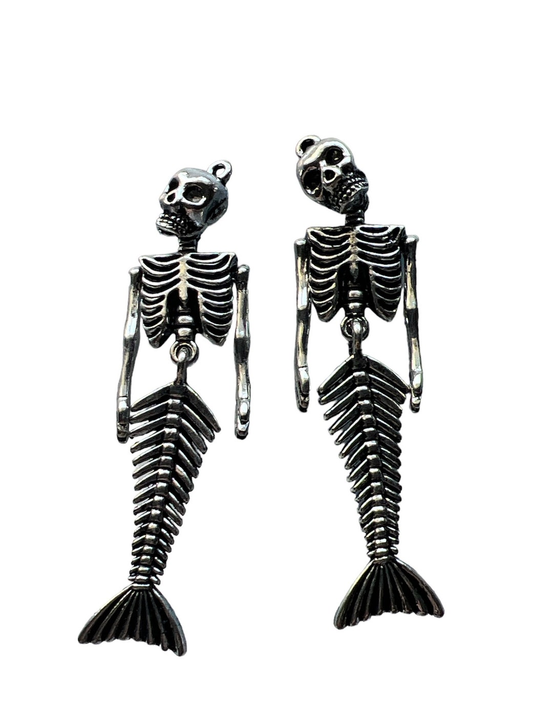 Charm Mermaid Skeleton Charm Bulk Charms Craft Supply Etsy