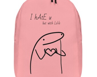 Minimalist Pink Backpack