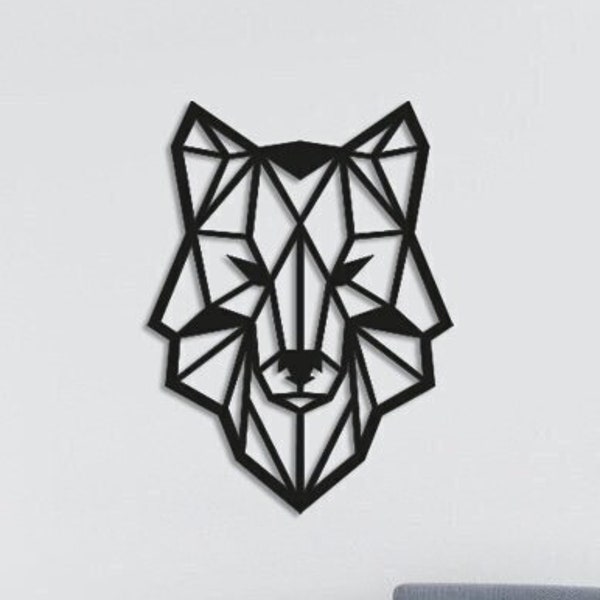 Geometric Polygon Wolf, Wolf Head SVG, Wolf Bundle SVG, Digital File (Svg, Dxf, Png, Ai), Home Decoration, Cut File for Laser, for Cricut