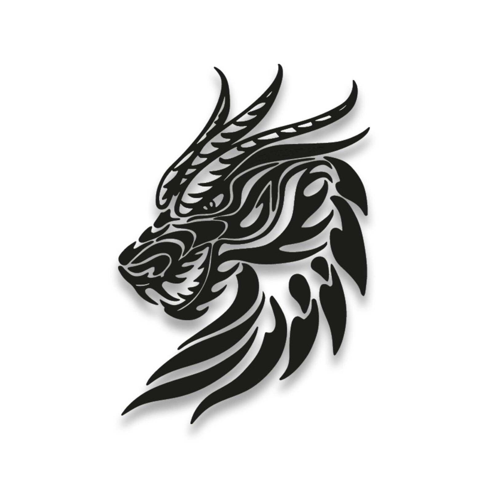 Dragon Svg, Tribal Dragon Svg Dragon Silhouette, Cut File Cricut
