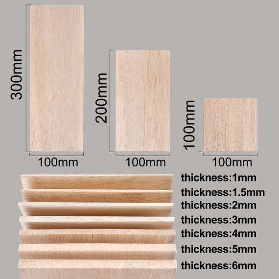 6pcs/set 3mm Basswood Plywood, Ideal For Diy Handcrafts And Painting