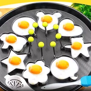 Egg Pancake Molds Shapers Rings Stainless Steel Eggs Omelette Mold