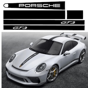 STICKER KIT PORSCHE 911 GT3 - 911 GT3RS | Trunk Lid - Roof - Rear Spoiler