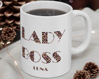 Boss Lady Mug - Personalized boss lady mug  -Lady boss mug -Boss Lady Coffee Mug gift Mom Birthday