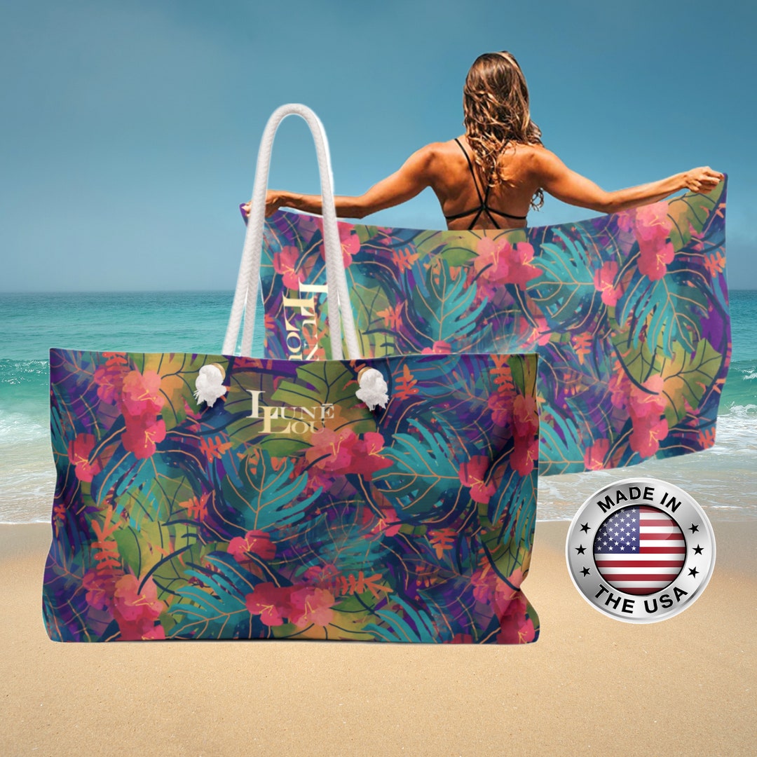 Tropical Beach Bag & Towel Etsy