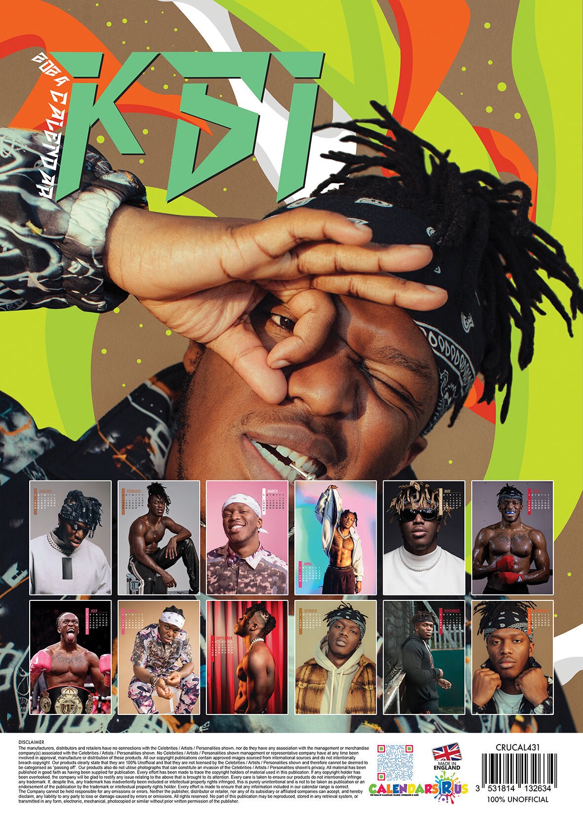 KSI Calendar 2024 sold by Troop Diminishing SKU 3736586 Printerval UK