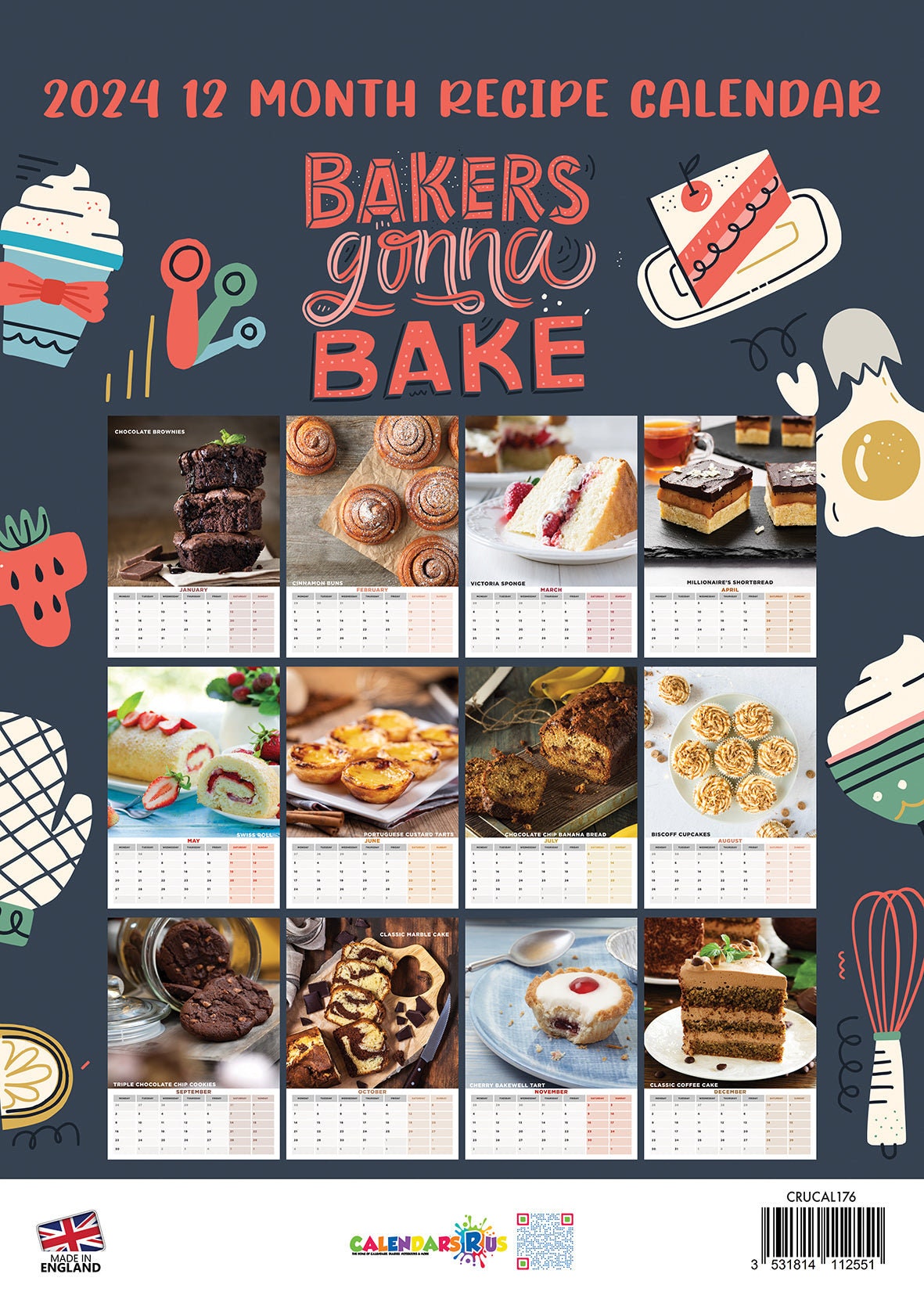 Bakers Gonna Bake Calendar 2024 sold by Floris Packaged SKU 3736423
