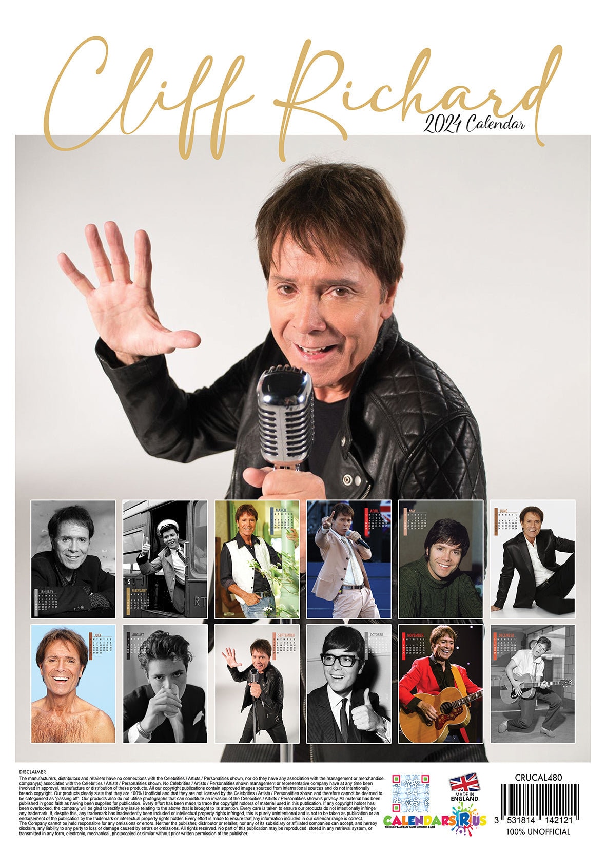 Cliff Richard Calendar 2024 Etsy UK