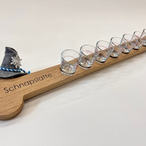 Shot bar; shot board; 8 shot glasses