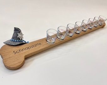 Shot bar; shot board; 8 shot glasses