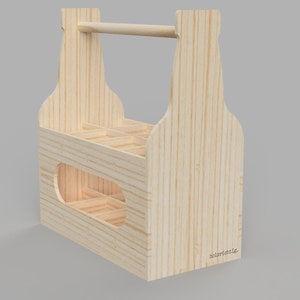 bier drager; heren handtas; Bierkrat bouwbestanden DXF SVG STEP