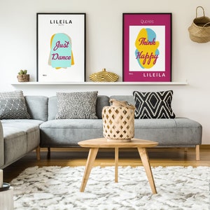 Word Art,Fun Typography Wall Art, Art print set of 2, Home Decor, Wall Art, Wall Decor, Fun Wall Art, Modern Wall Art,Digital Download
