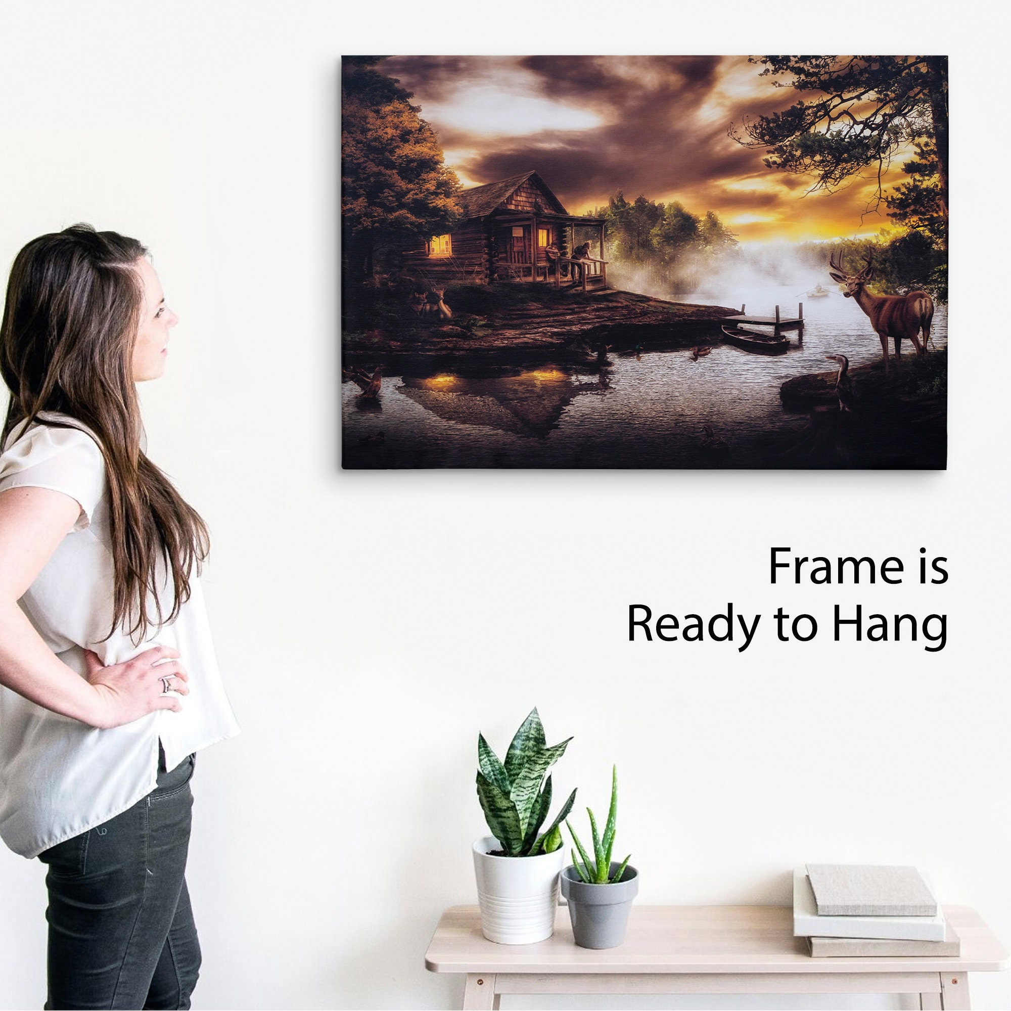 Great Art Set of Five Framed Wall Paintings for Home Decorations-Set Of 5,  3d, Living Room, Hall, Office, Gifting, Big Size Wall Decor(75 X 43 CM)(75  X 43 CM) GB7 : 