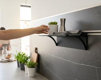 Wall shelf / wall storage for profile rail Schüller kitchens | Schueller Kitchens