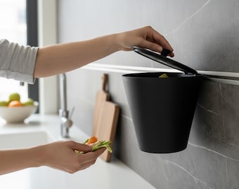 Waste bin suitable for profile rails in Schüller kitchens | Schueller Kitchens
