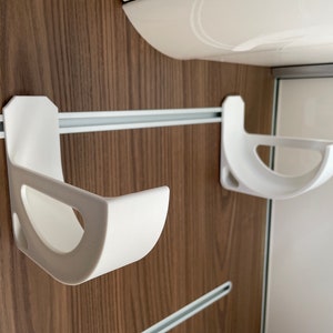 Porte-rouleau de papier Zewa pour bande profilée en aluminium Hymer Lumière du soleil Étrusque Blanc