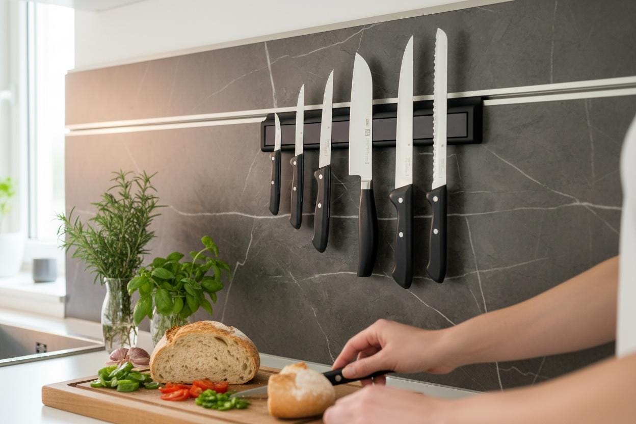 RB74 Halterung, Ständer, Magnetstreifen für Messer, Scheren, Werkzeugaufhänger, Schraubenschlüssel RB74 Halterung, Ständer, Magnetstreifen für Messer, Scheren, Werkzeugaufhänger, Schraubenschlüssel