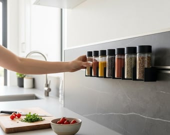 Spice rack for profile rail Schüller kitchens | Schueller Kitchens