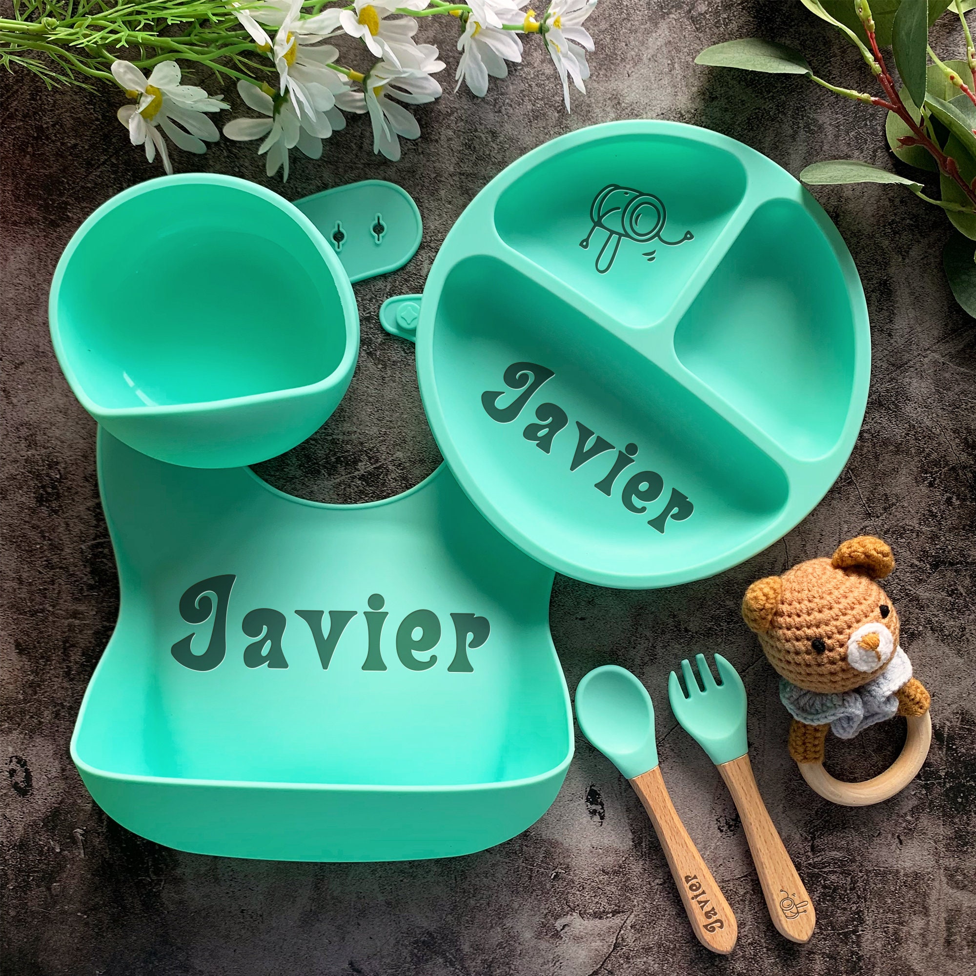 Personalized Baby Feeding Set - FluffyBoom