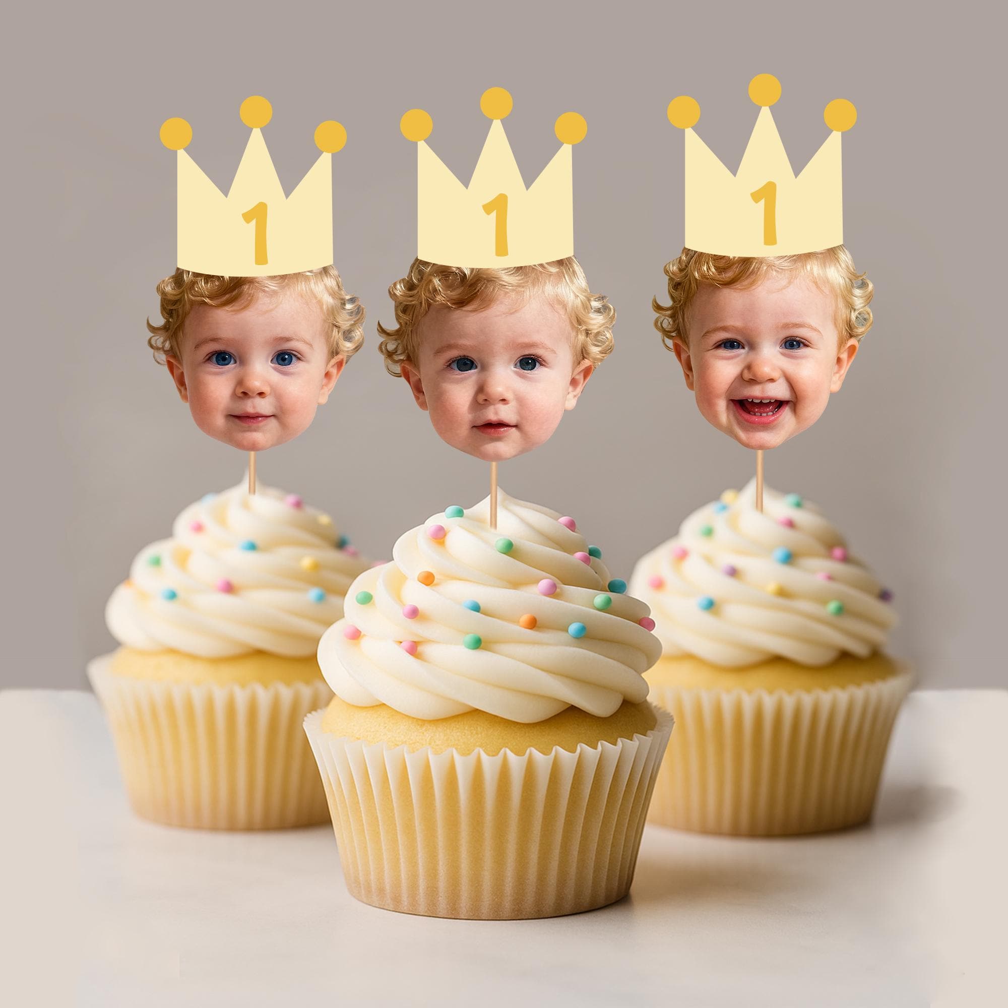 Décorations Cupcakes Baby Shower 24 Pièces - Cake Toppers Papier, Fête Naissance, Anniversaire