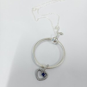New Pandora September Birthstone O Pendant Set Necklace ALE S925 Gift Bag Etsy