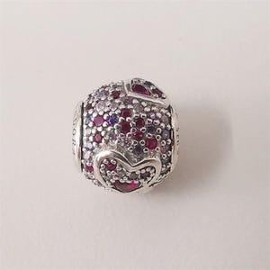 Pandora Sterling Silver Asymmetric Hearts of Love Charm Etsy Canada