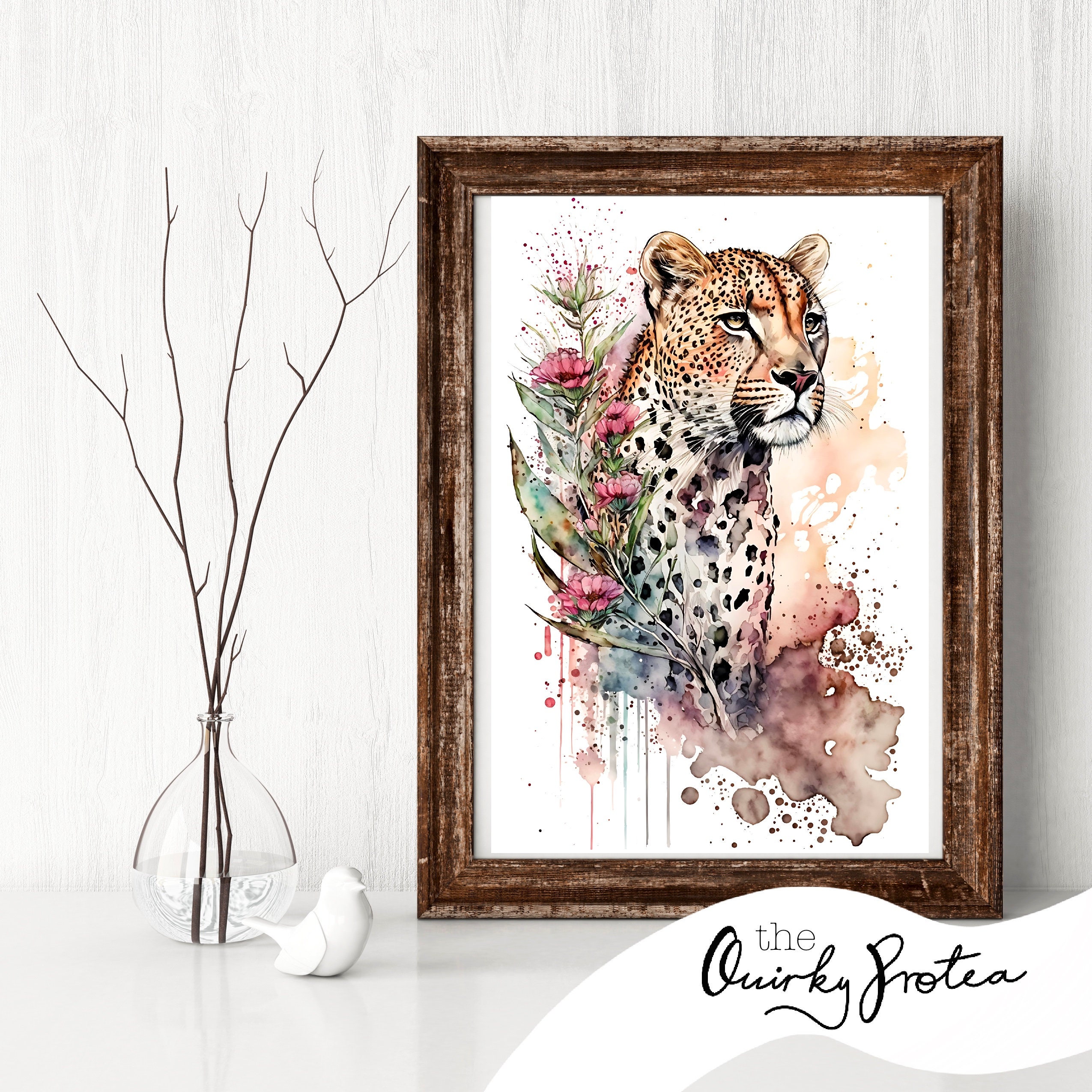Big Five Watercolour, Digital, Big 5, Digital Prints, Animal