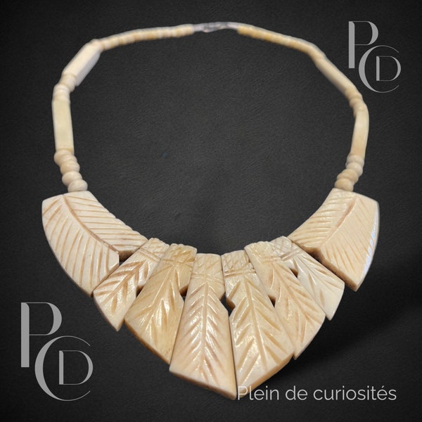 Collier plastron ethnique - vintage