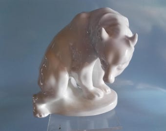 ヴィンテージの陶器製鳥の置物、白いスズメ - Etsy 日本