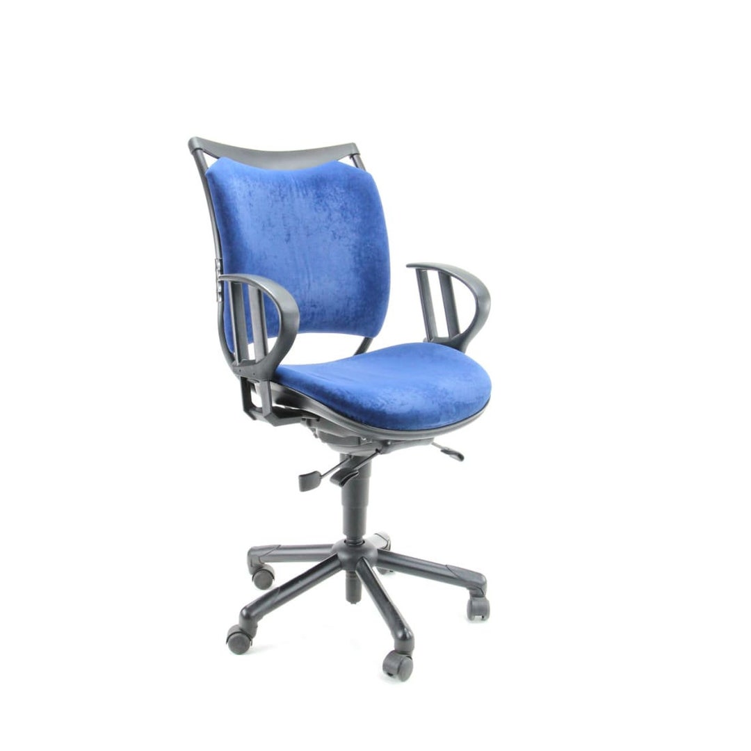 Refurbished Office Chair Interstuhl Intros Blue Etsy