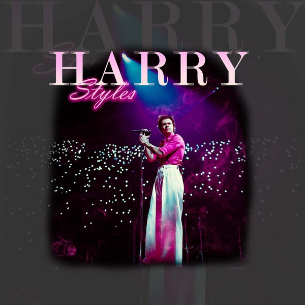 Harry Styles T Shirt Design PNG Descarga instantánea 300 dpi