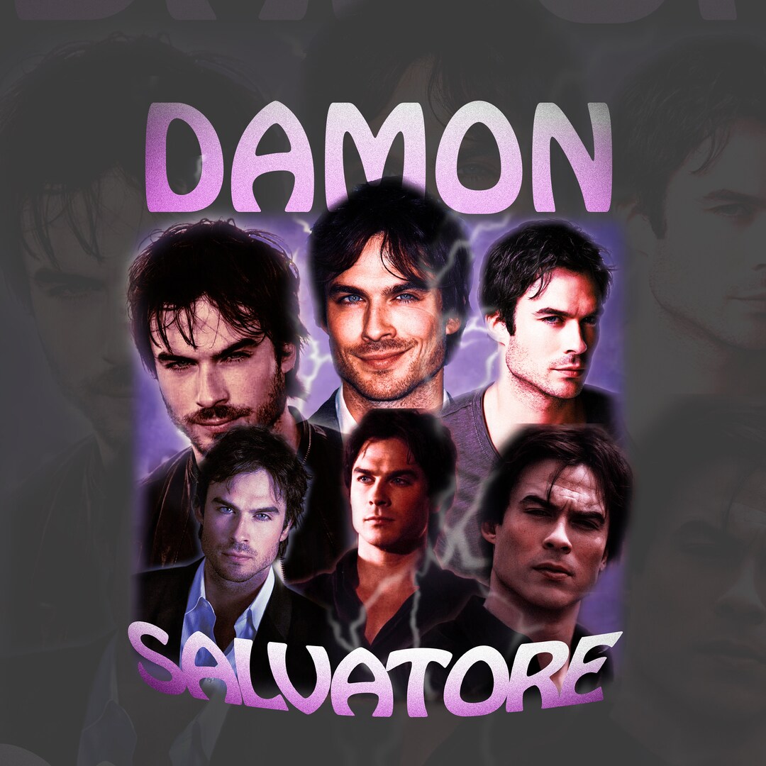 Damon Salvatore T Shirt Design PNG Instant Download 300 Dpi - Etsy