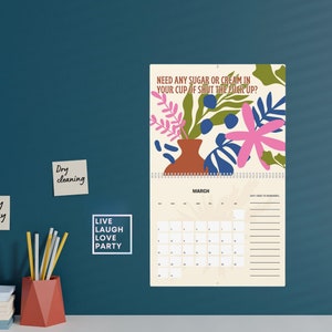 2025 Wall Calendar, 2025 Calendar, Rude, Swear, Atomic Age Personal Organizer, 2025 Snarky Calendar, Sarcastic Calendar, 50th Birthday Gift