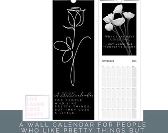 2025 Wall Calendar, 2025 Calendar, 2025 Monday Start Wall Calendar, Sarcastic, Desk Accessories for Women Office, Desk Calendar, Kitschy