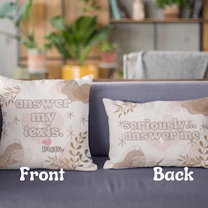 Personalized Dorm Pillow: Funny College Student Gift