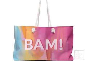 Mahjong Weekender Bag: Coastal Grandmother Style - Game Night Tote