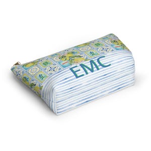 Monogrammed Mahjong Tile Tote Bag: Chinoiserie Lemon Print image 4