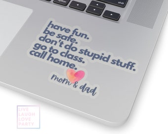 Don&#39;t Do Stupid Stuff Decal, Graduation Gifts for Her High School, Senior 2025, Class of 2025, High School Graduation Gift for Her, Party