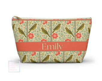 Personalized Mahjong Tile Bag: Chinoiserie Zipper Pouch