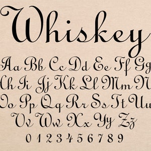 Fonte Cursive Whiskey Font Letras cursivas Svg Bourbon Font Scotch Font Vintage Whiskey Font Cursive Whiskey Font Farmhouse Font Svg
